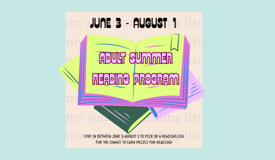Adult Summer Reading flyer