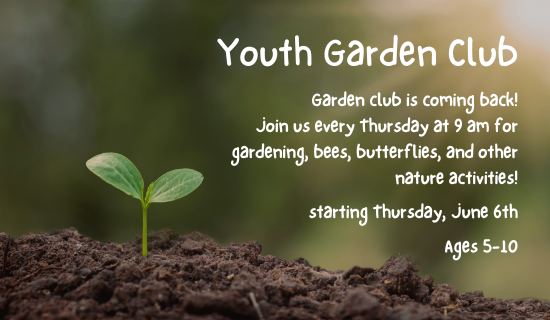 Youth Garden Club flyer
