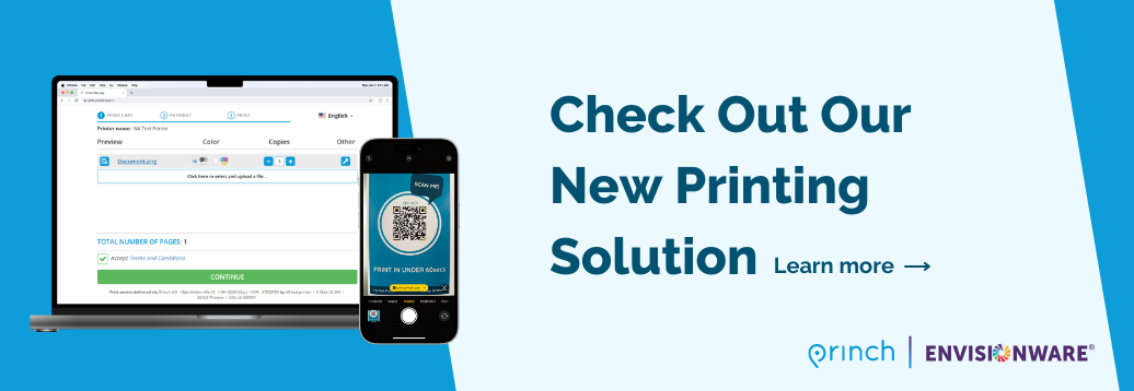 new printing solution Princh promo banner