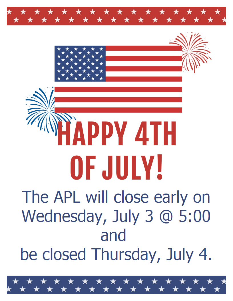 closed for the fourth of uly