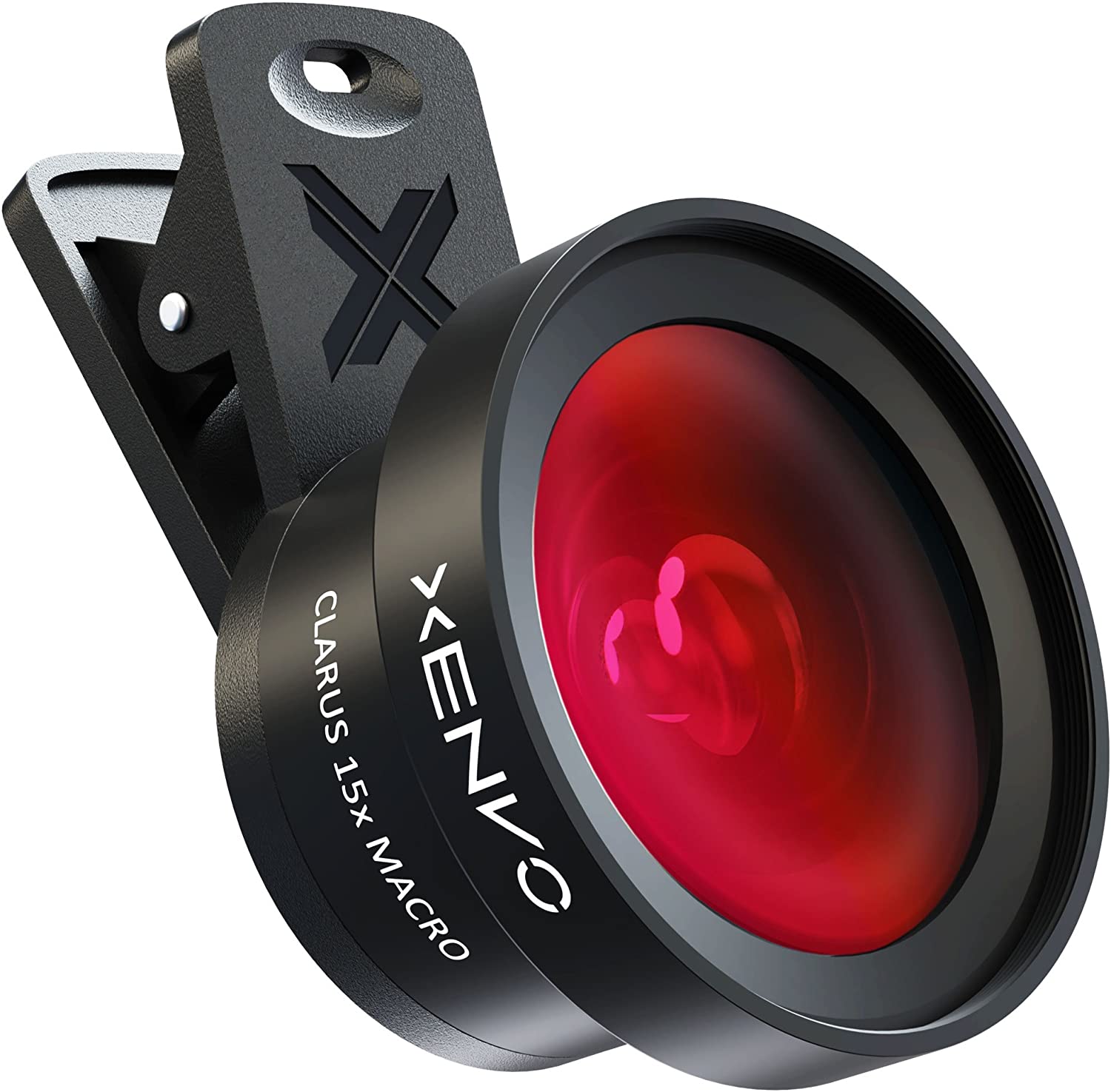clip-on photography lens for use with smartphone