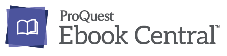 Proquest's Ebook Central logo. Image links to proquest's website.