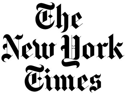 The New York Times logo. Image links to New York Times website.
