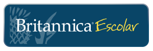 El logotipo de la Britannica Escolar incluye un enlace para iniciar sesion en la pagina.
