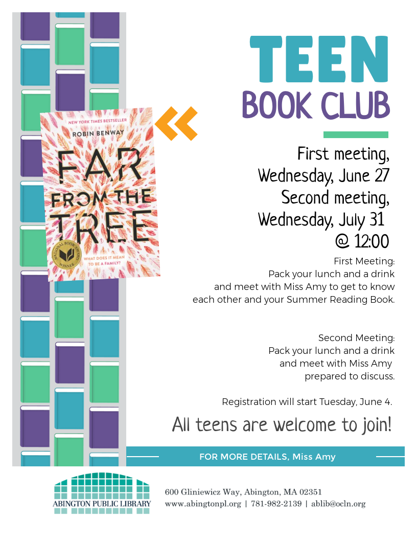 summer teen book club