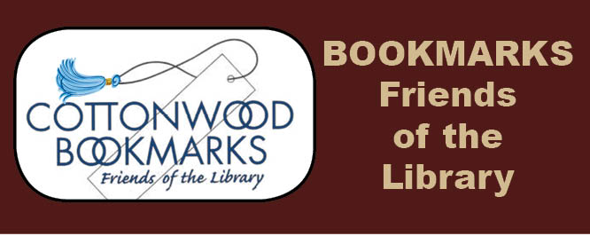 Bookmarks Friends of the Library logo. Image links to Bookmarks website.