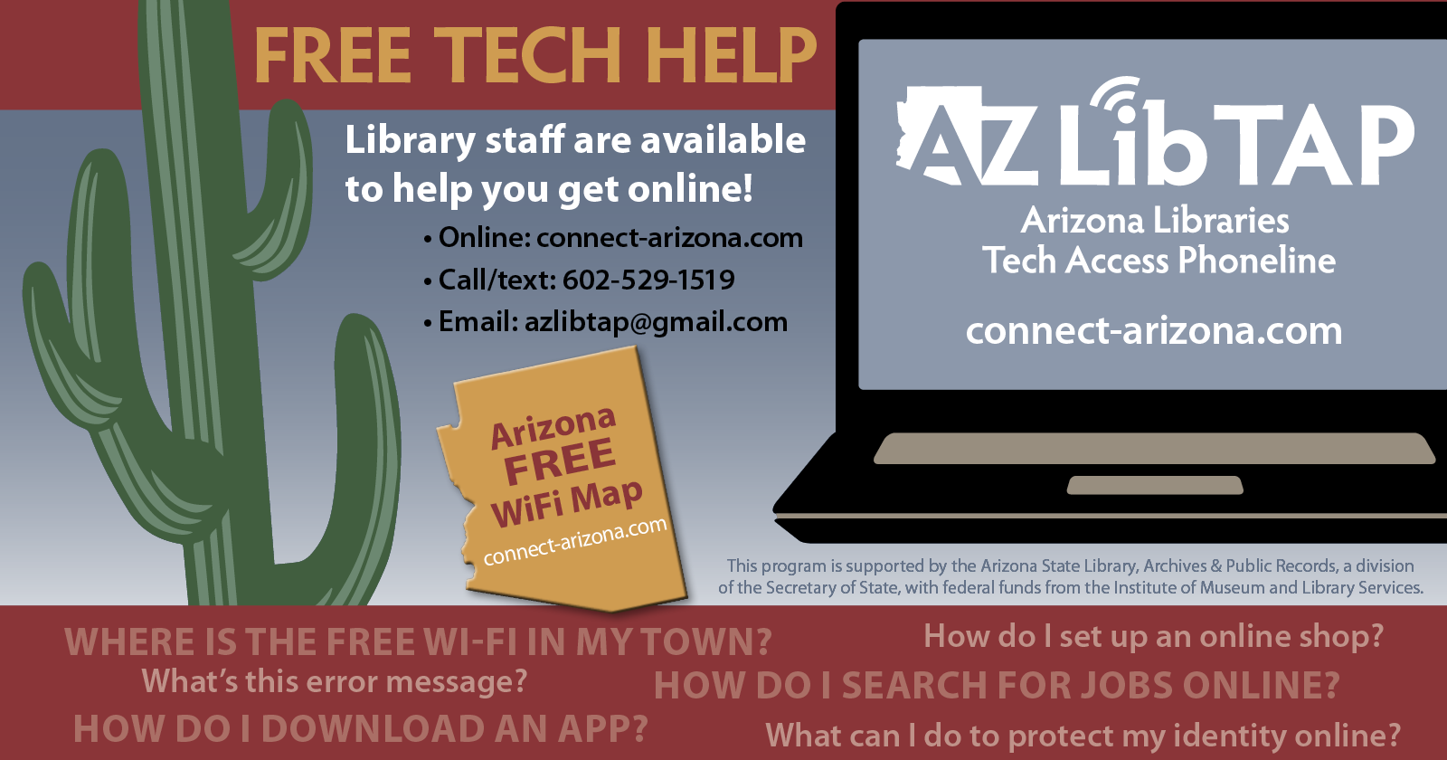Arizona Libraries Tech Access Phoneline