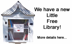 We have a new Little Free Library!  Click for more details