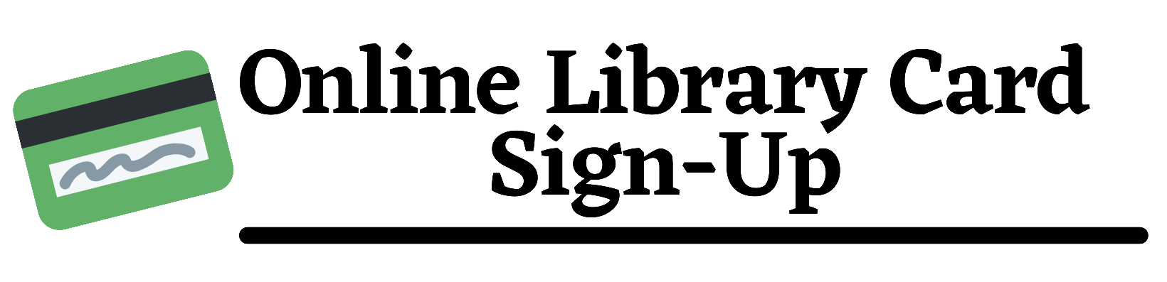 Online Library Card sign-up