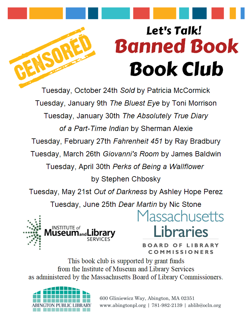 Banned Book club list