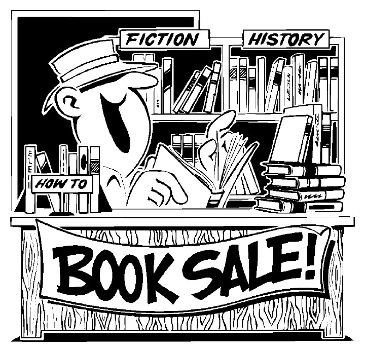 book sale cartoon