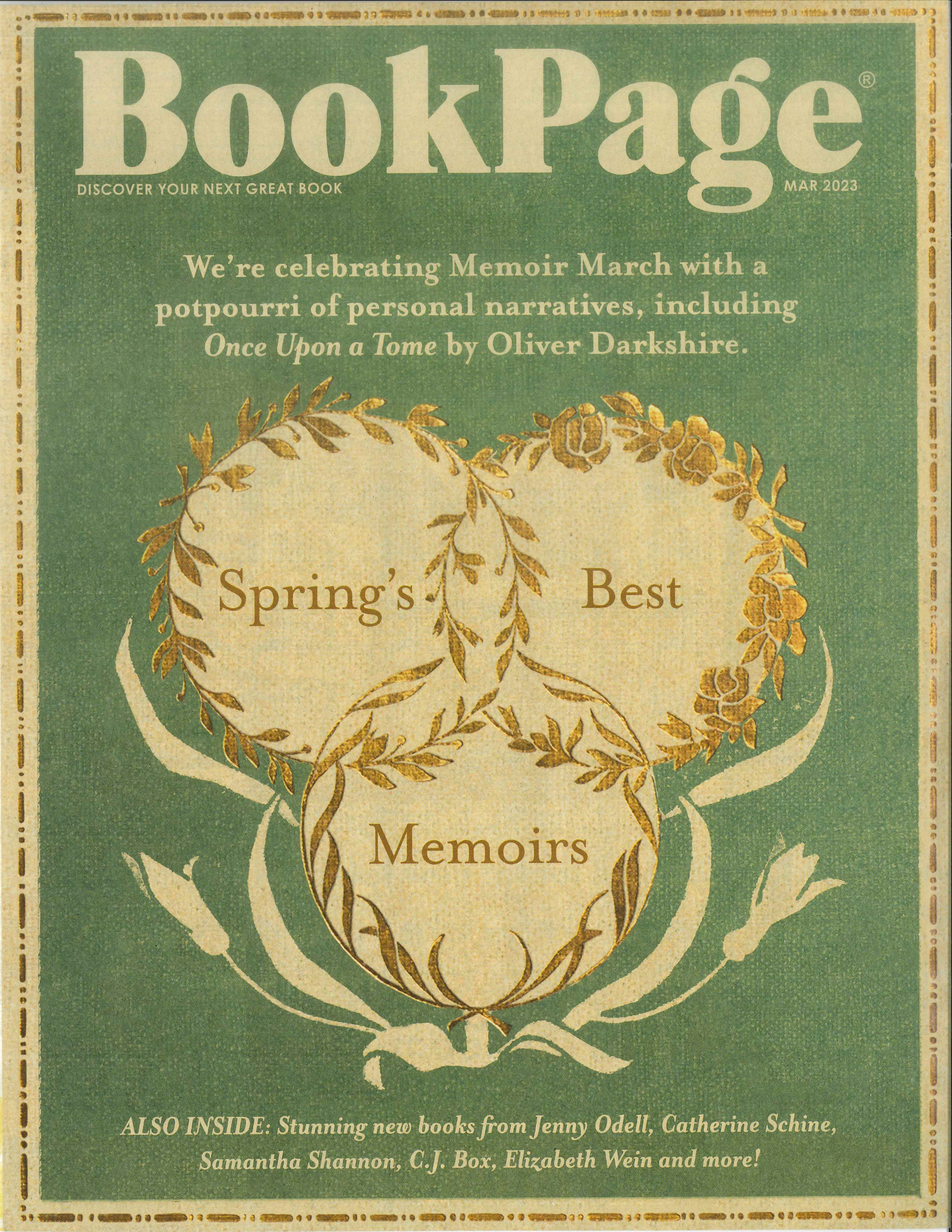A link to the Book Page Magazine with an image of its current cover.