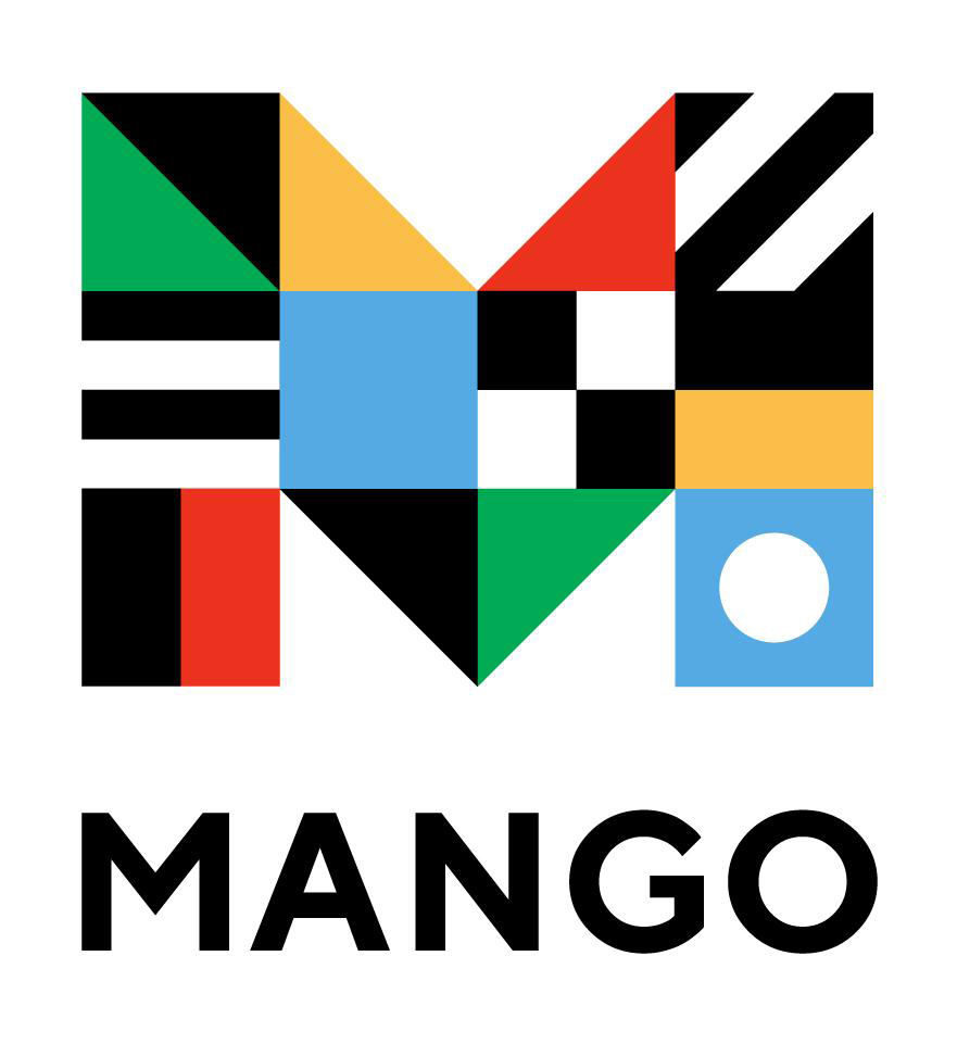 Mango Languages logo, includes link to login page.