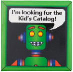 Picture of a robot that links to the children's catalog.