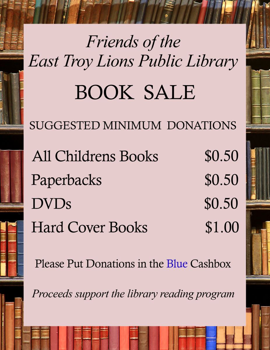 Friends of the Library book sale prices