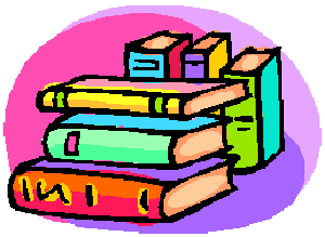 Colorful stack of books