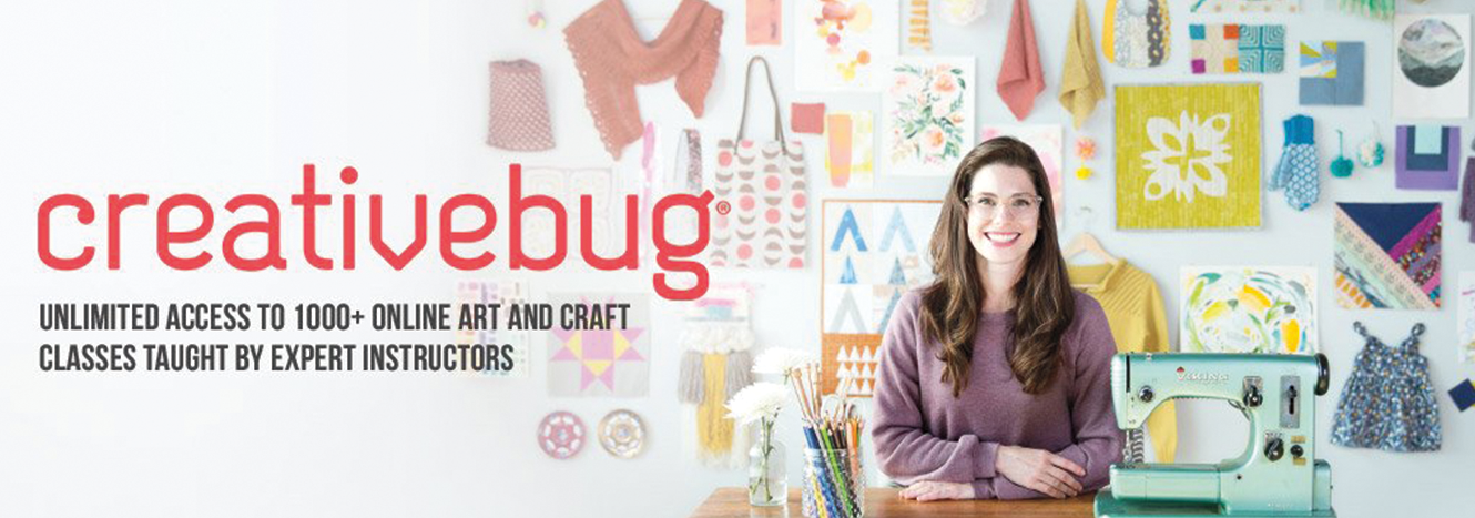 Creativebug. unlimited access to 1000+ online art and craft classes taught by expert instructors