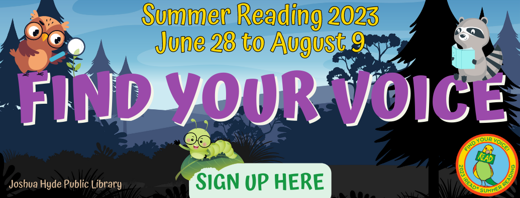 2023 Summer Reading Program June 28 to August 9