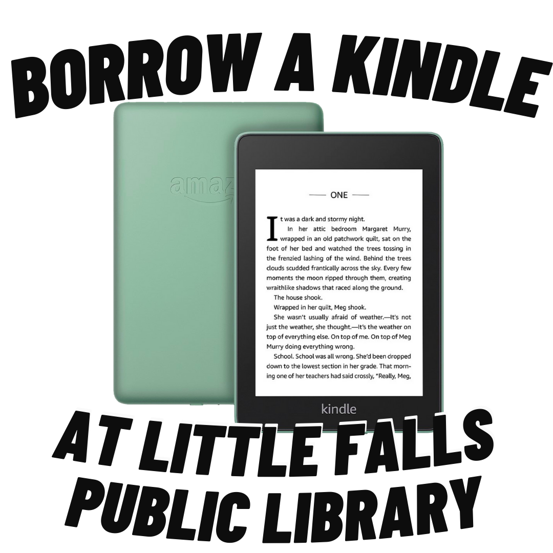 Borrow a Kindle at Little Falls Public Library