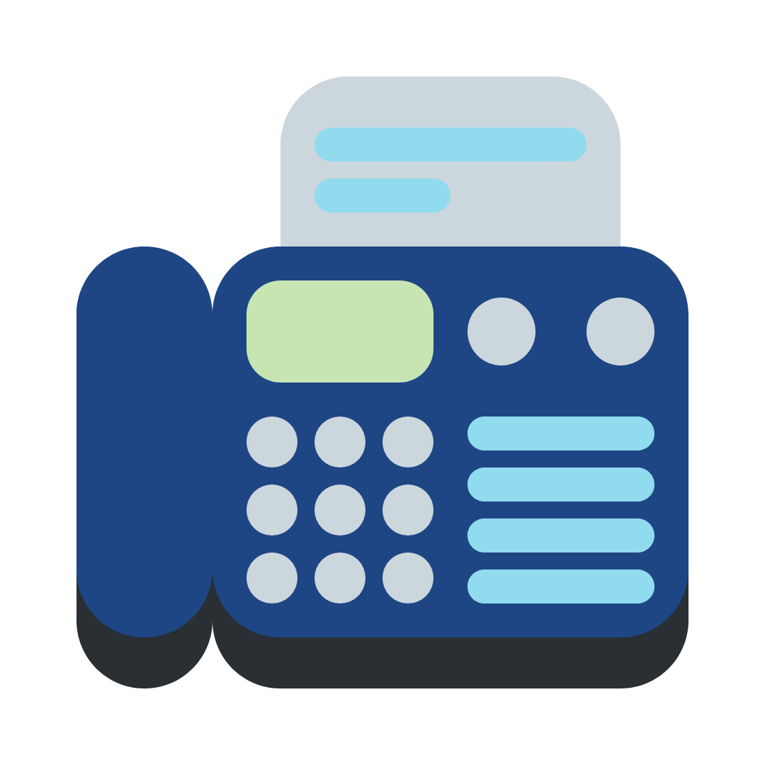 Fax machine icon