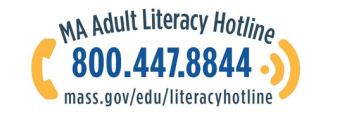 Massachusetts Literacy Hotline 1-800-447-8844