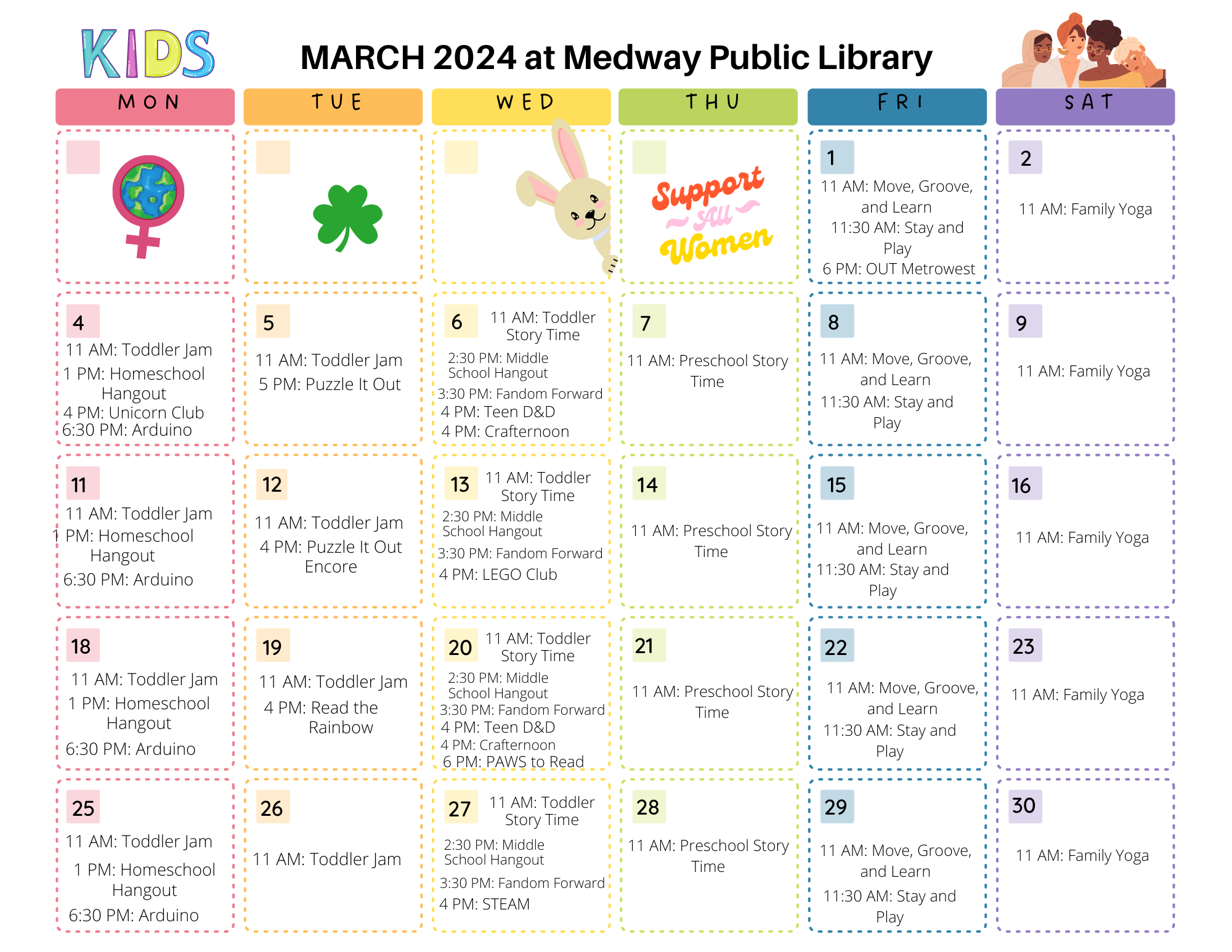 MARCH 2024 KIDS events