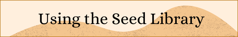 Using the Seed Library Banner