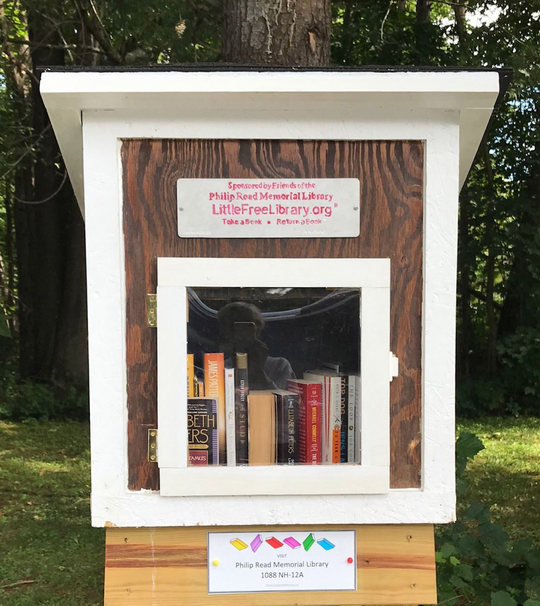 Photo of the Little Free Library at the Plainfield, NH Post Office