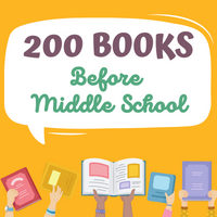 200 books before middle school logo