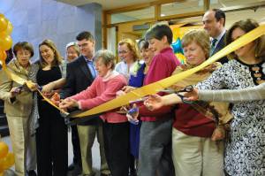 The Ribbon cutting ceremony