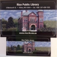 Rice Public Library card