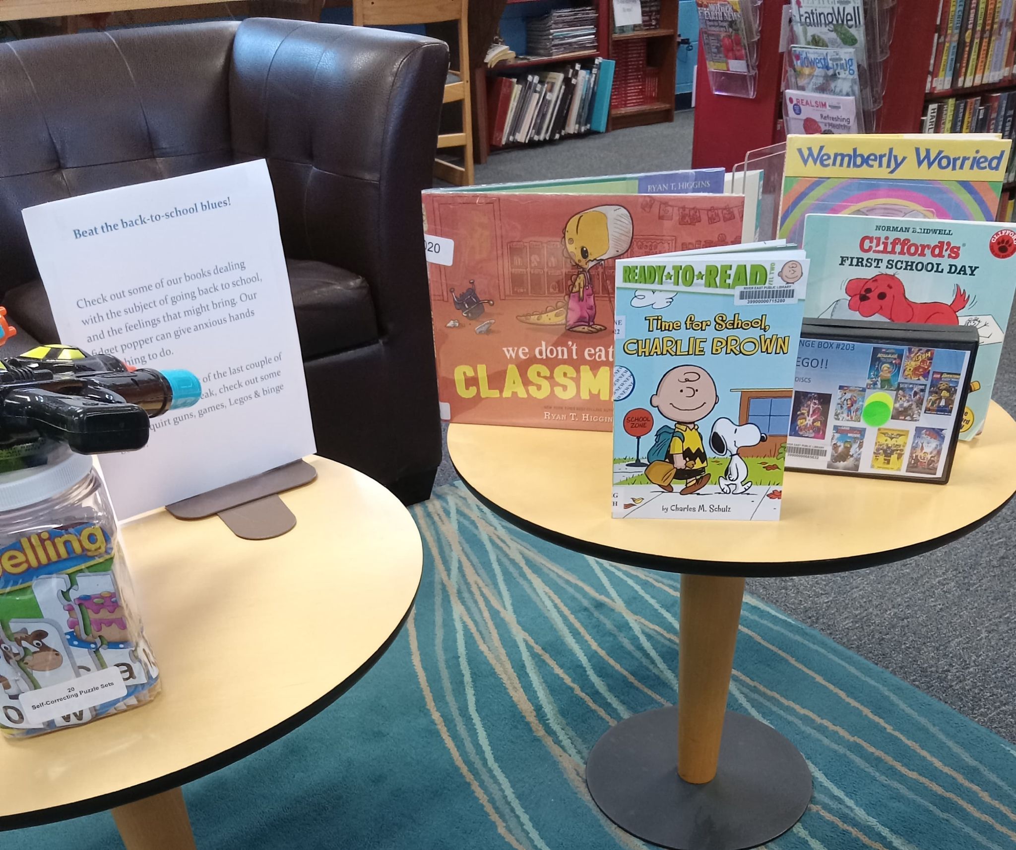 Image showing a display of books about going back to school