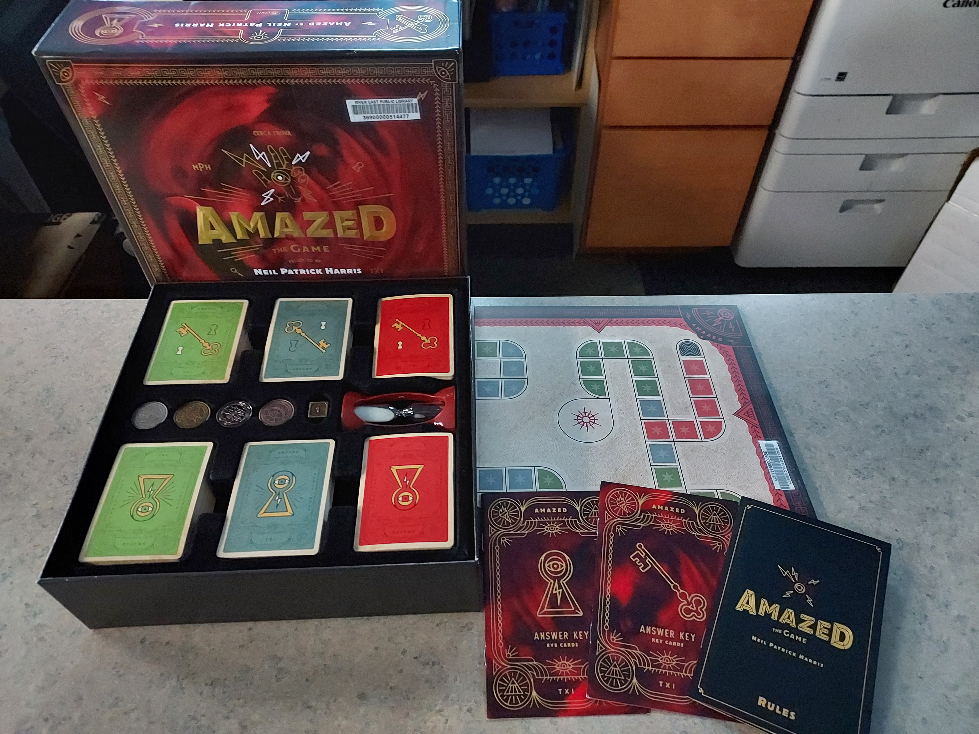 ​​​​​​Image of the Amazed Board Game available for checkout from our Library of Things