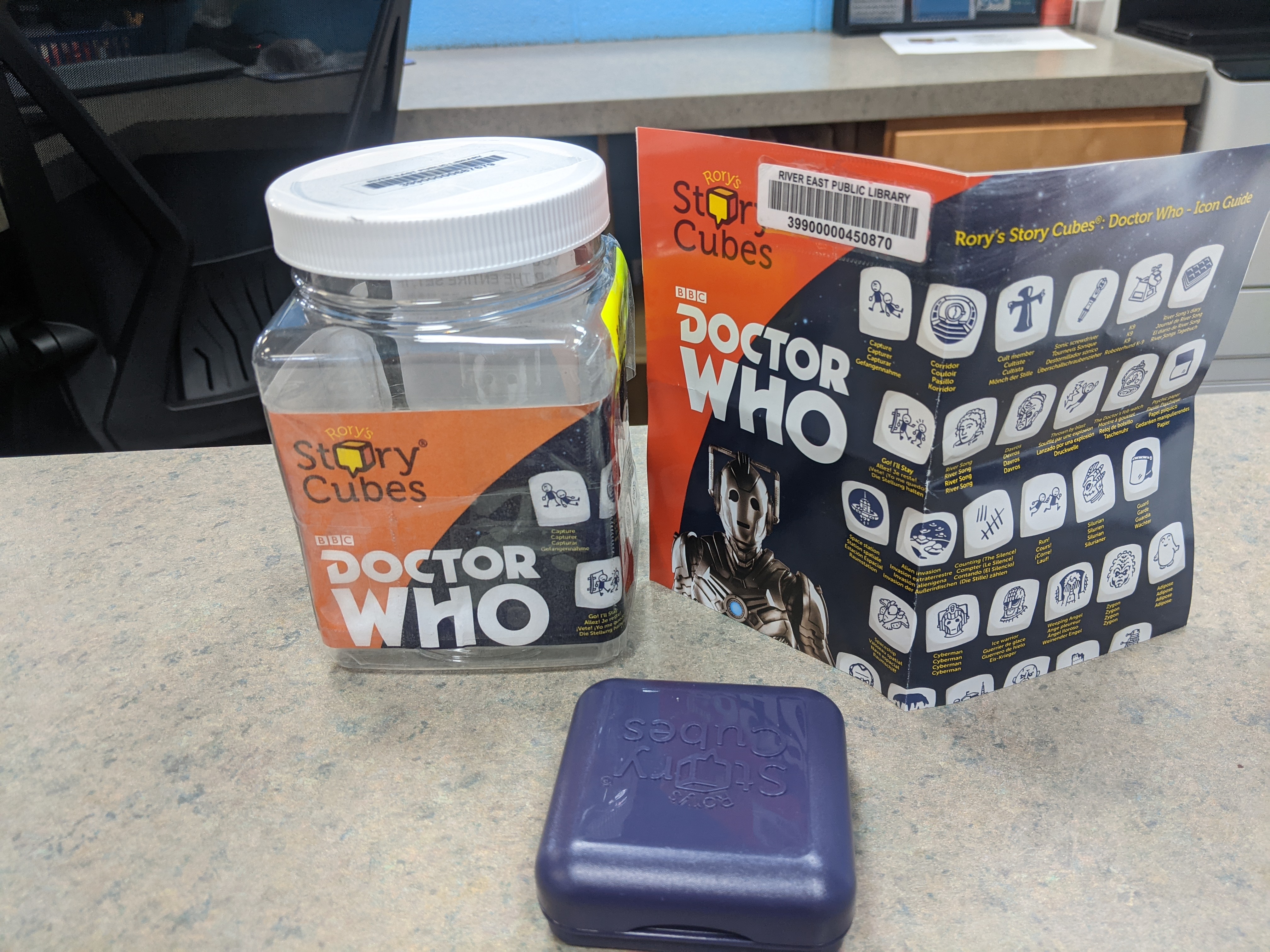 Image of our new Doctor Who Cube Game available through our Library of Things