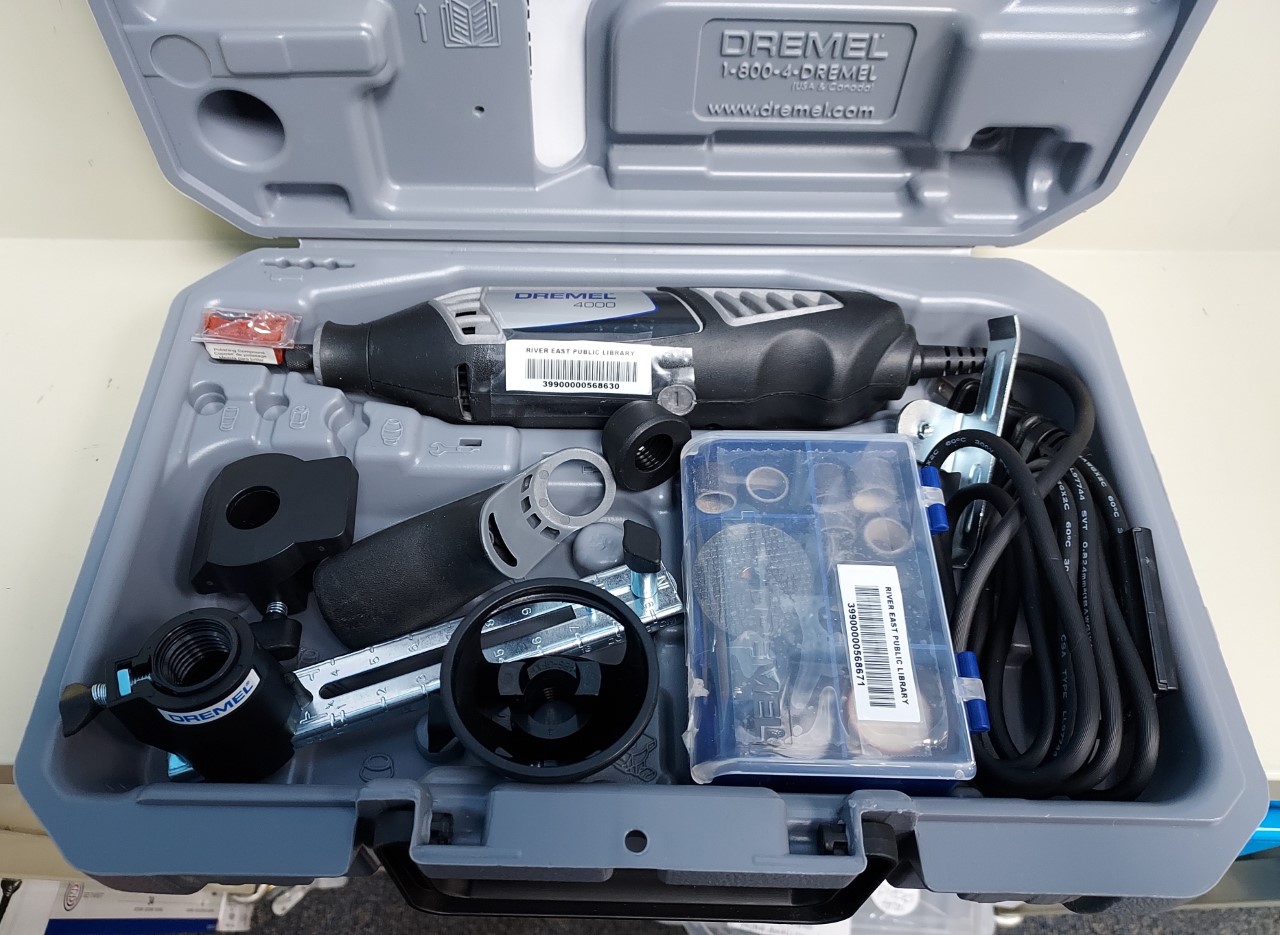 Image of a dremel tool in a case