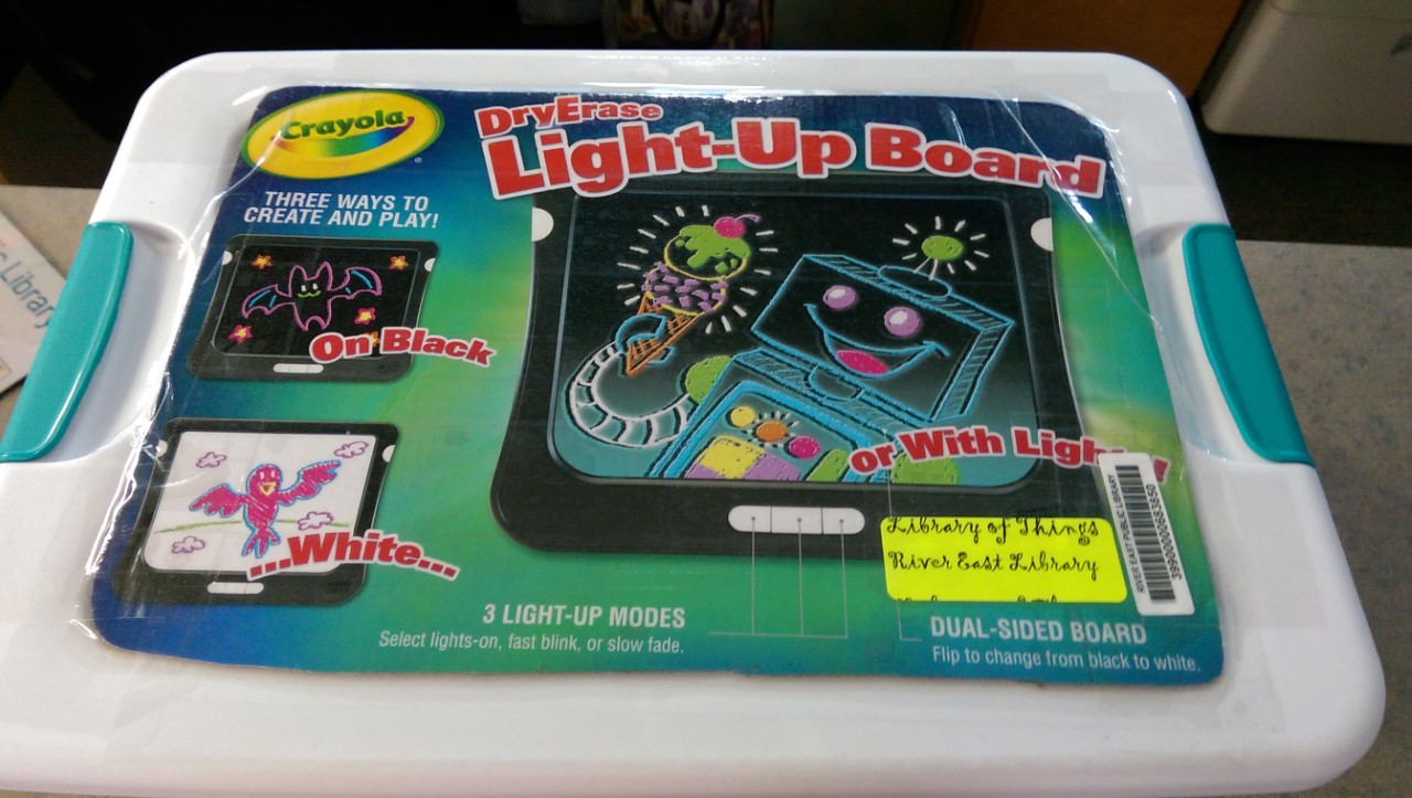 Image of light up children's dry erase board