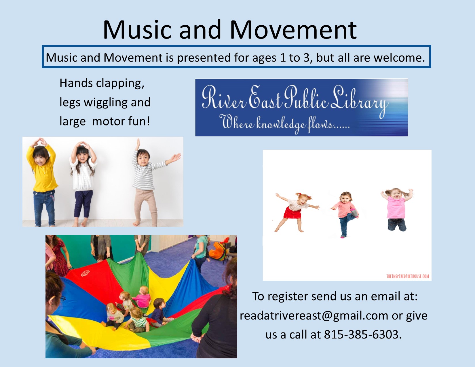Poster advertising our music and movement class