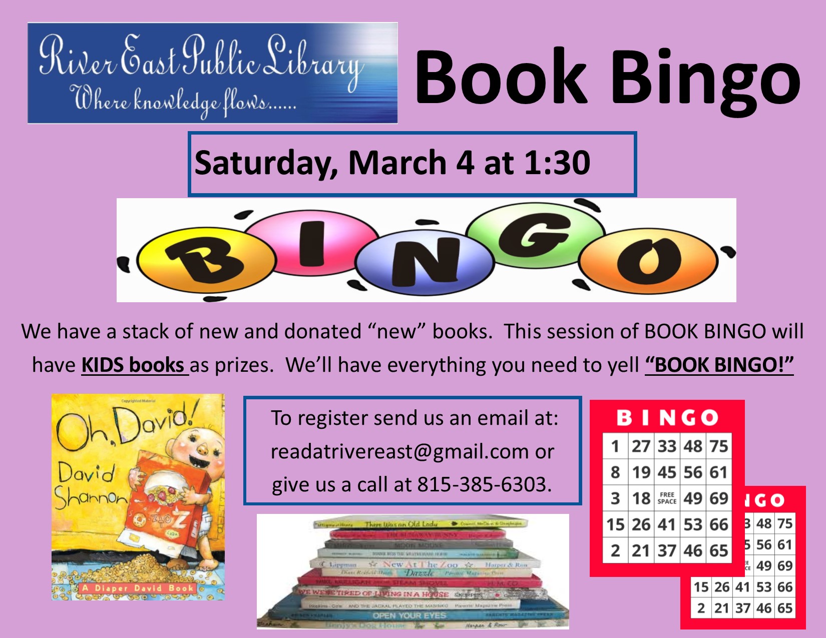 Poster for our new kids book bingo