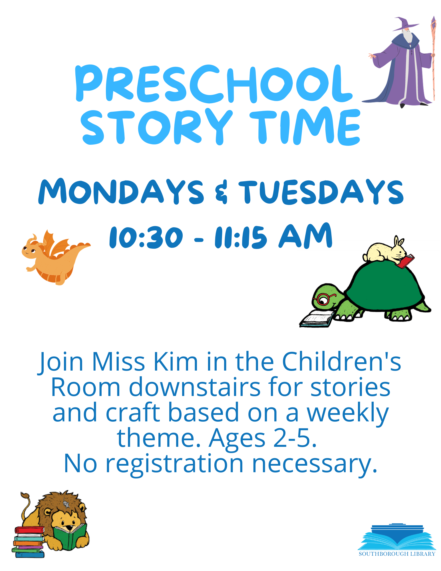 Preschool Story Time flyer