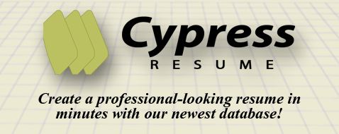 Link to Cypress Resume database.