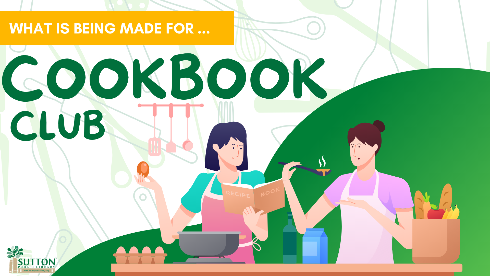 See what's being made for Cookbook club- click here