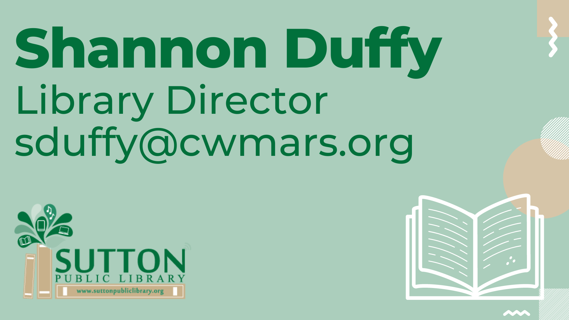 Shannon Duffy - Library Director