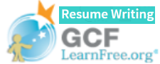 Resume Writing GCFLearnFree.org logo
