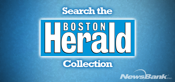 Image of Boston Herald logo, with hyperlink to Newsbank page