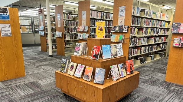 We have new book displays every month.