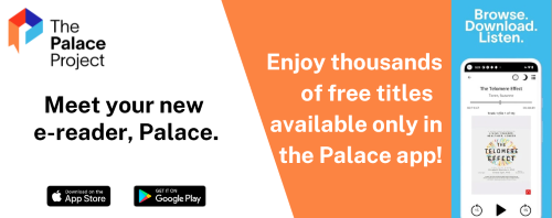 The Palace Project e-reader advertisement with clickable link to site