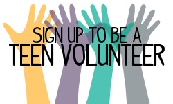 Sign up to be a volunteer graphic image