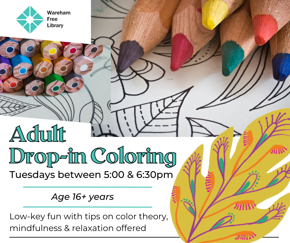 Coloring sheets and colored pencils with graphics