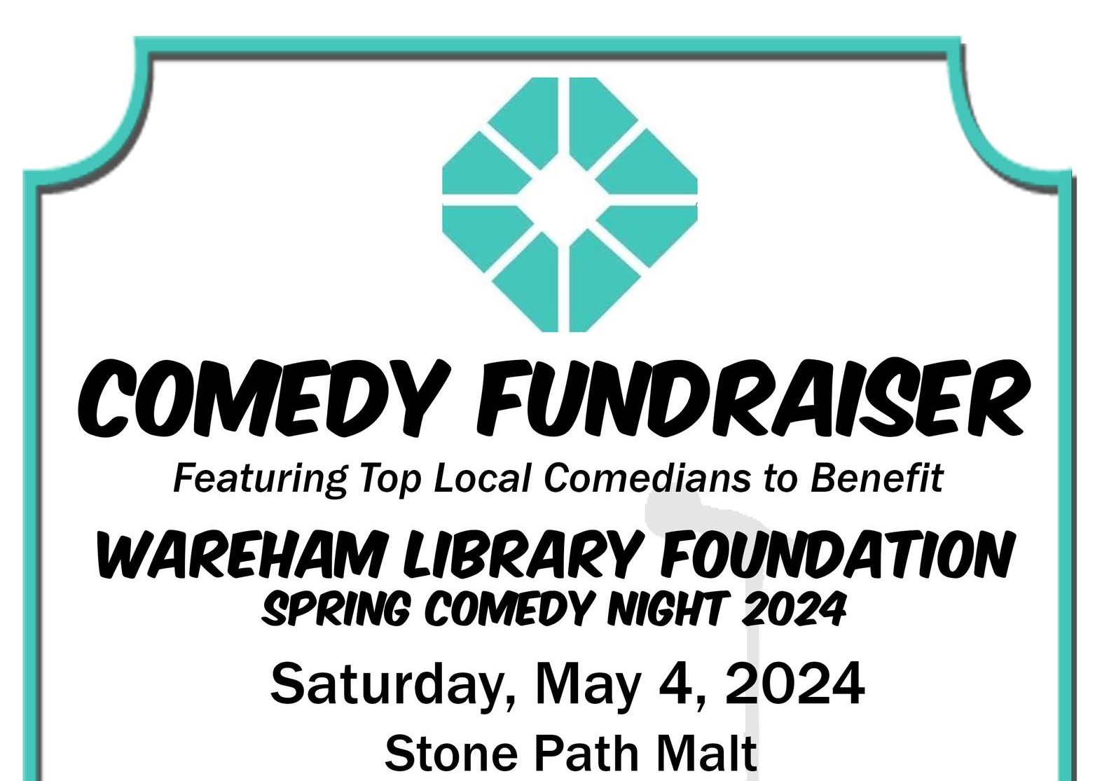 Comedy fundraiser poster