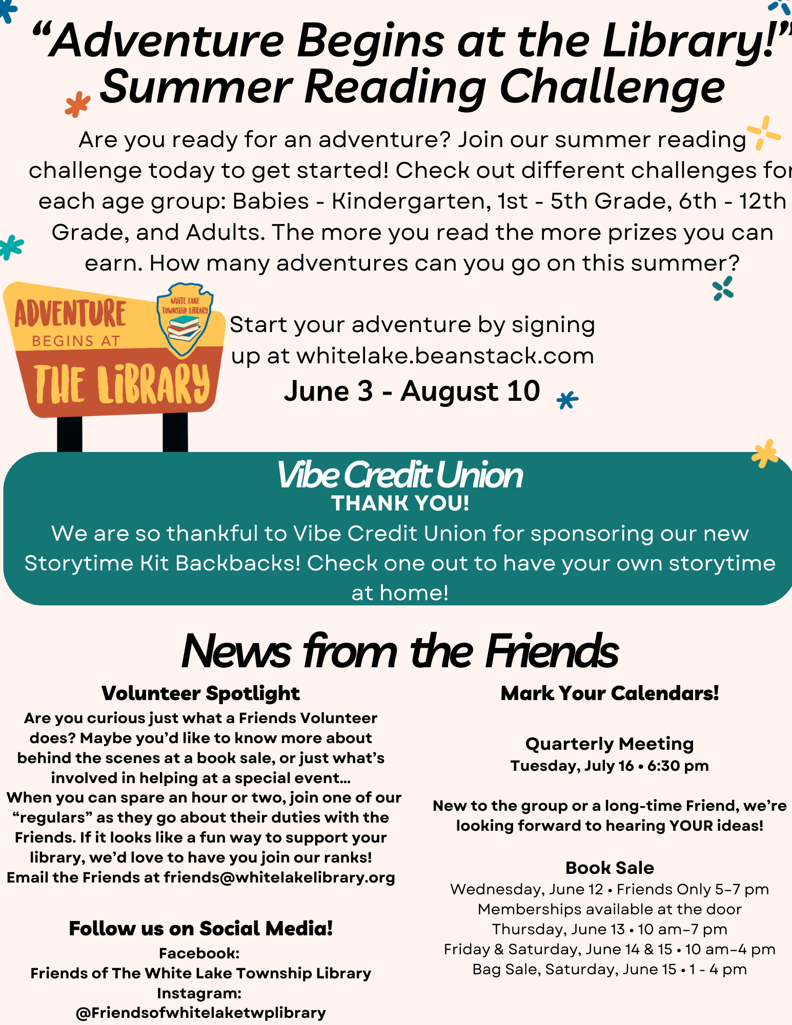 Newsletter Friends Page